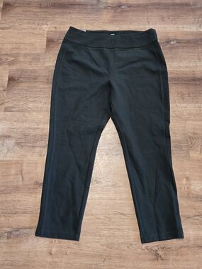 Express Dark Green Slim Ankle Ponte Pants Extra Large